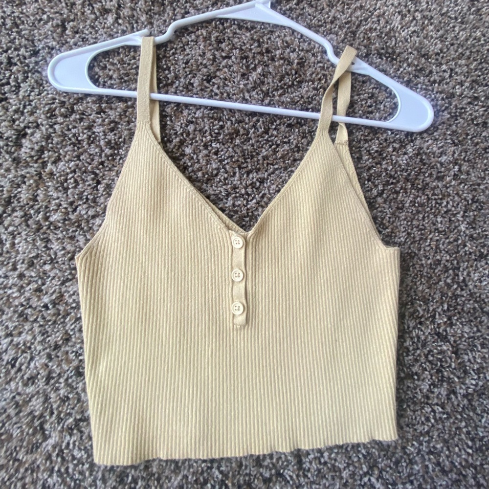 Yellow Cropped Tank